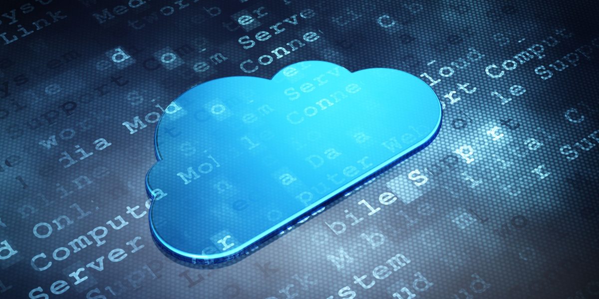 21345058 - cloud technology concept: blue cloud on digital background, 3d render